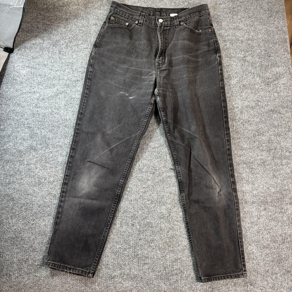 Vintage Levis 512 Jeans Womens 14 Gray Charcoal Wash Slim Tapered‎ 32x28 USA